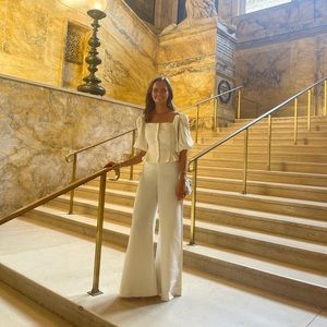 Sachin & Babi Ivory Set (Lyric top and Lana pants)